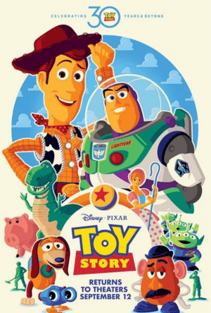 a Toy Story 30th Anniversary re-issue movie streaming free